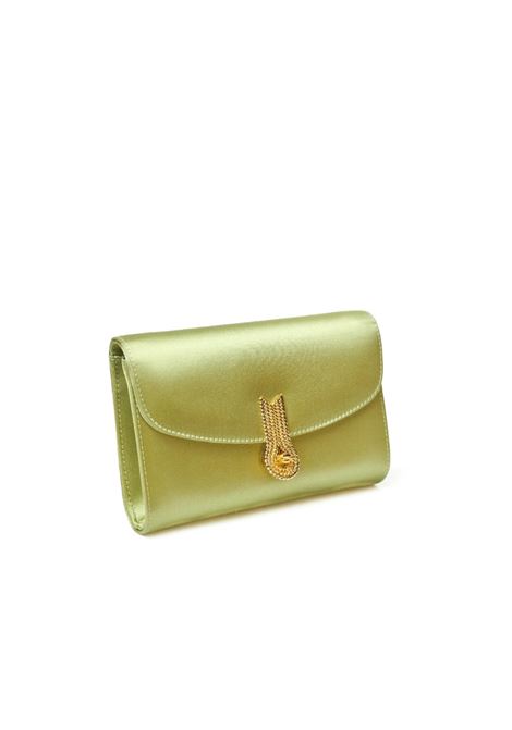 Clutch queen mid con finitura satinata in verde Amato Daniele - donna AMATO DANIELE | 877864ARASO335